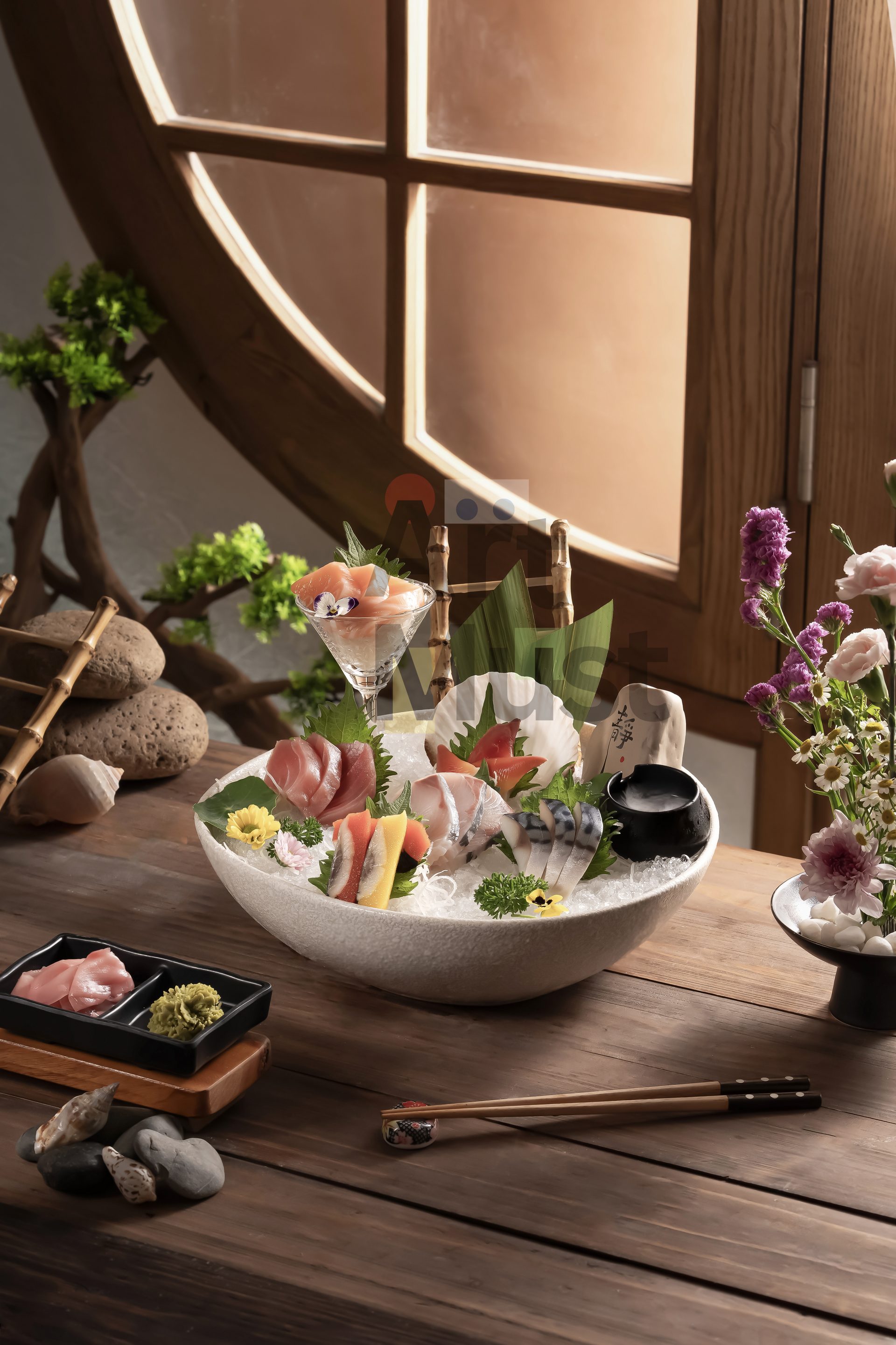 Sashimi Cá hồi Fukuba